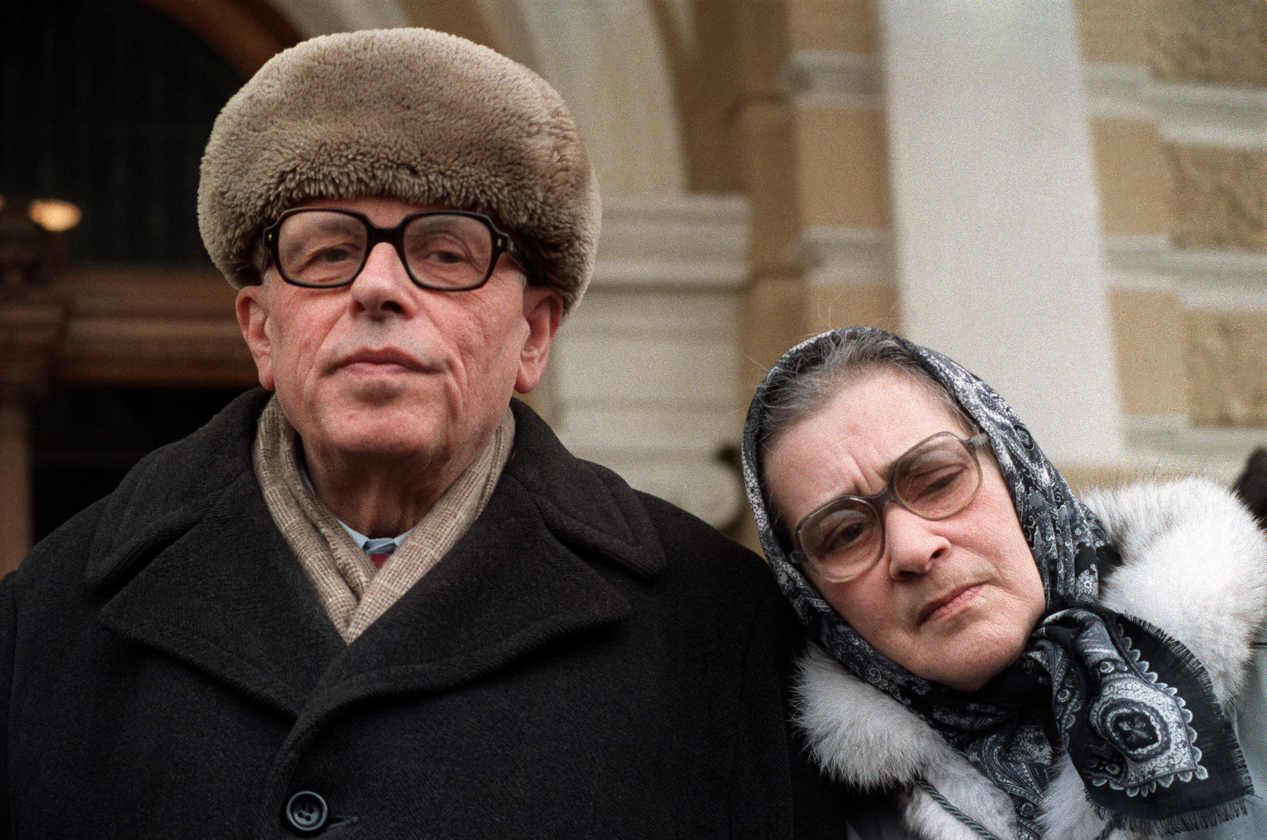 Андрей Сахаров с женой Еленой  Боннер, 1987 год. Фото AFP PHOTO/FILES/DANIEL JANIN/Scanpix/Leta