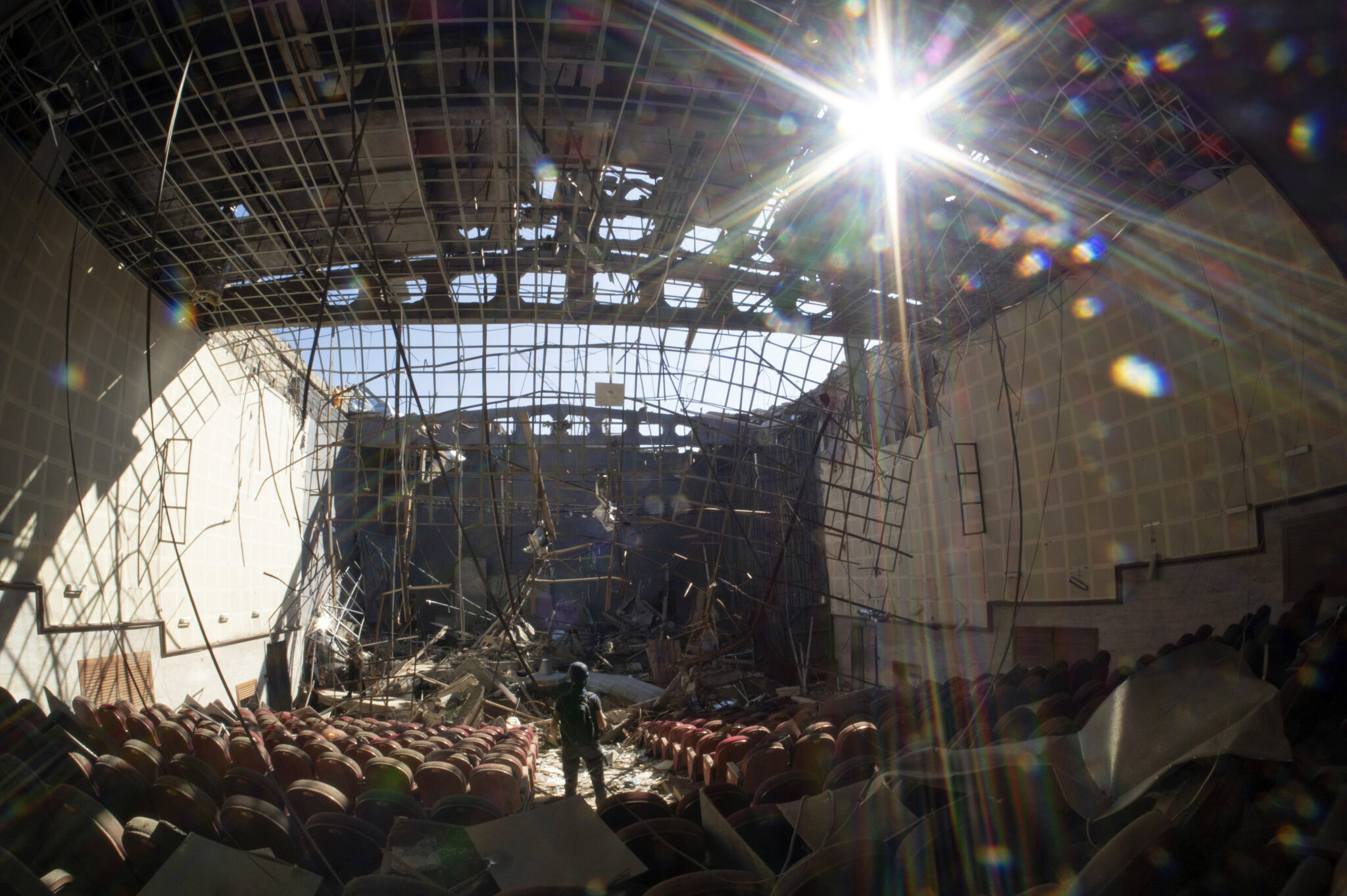 Разрушенное здание рядом со Степанакертом. Фото The Associated Press / TASS / Scanpix / Leta