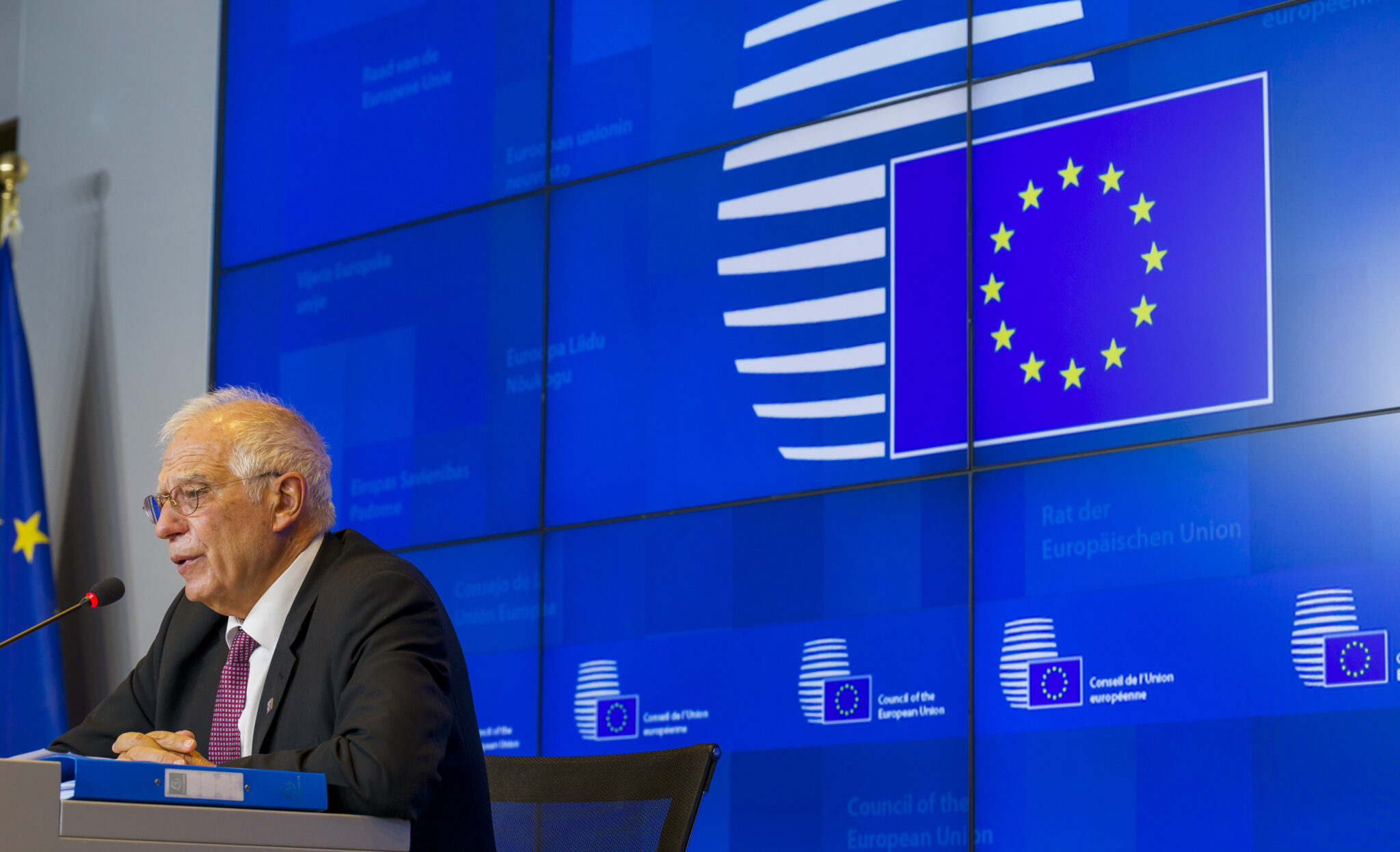 Верховный представитель Евросоюза по иностранным делам Жозеп Боррель. Фото Jean-Christophe Verhaegen, Pool via AP / Scanpix / Leta