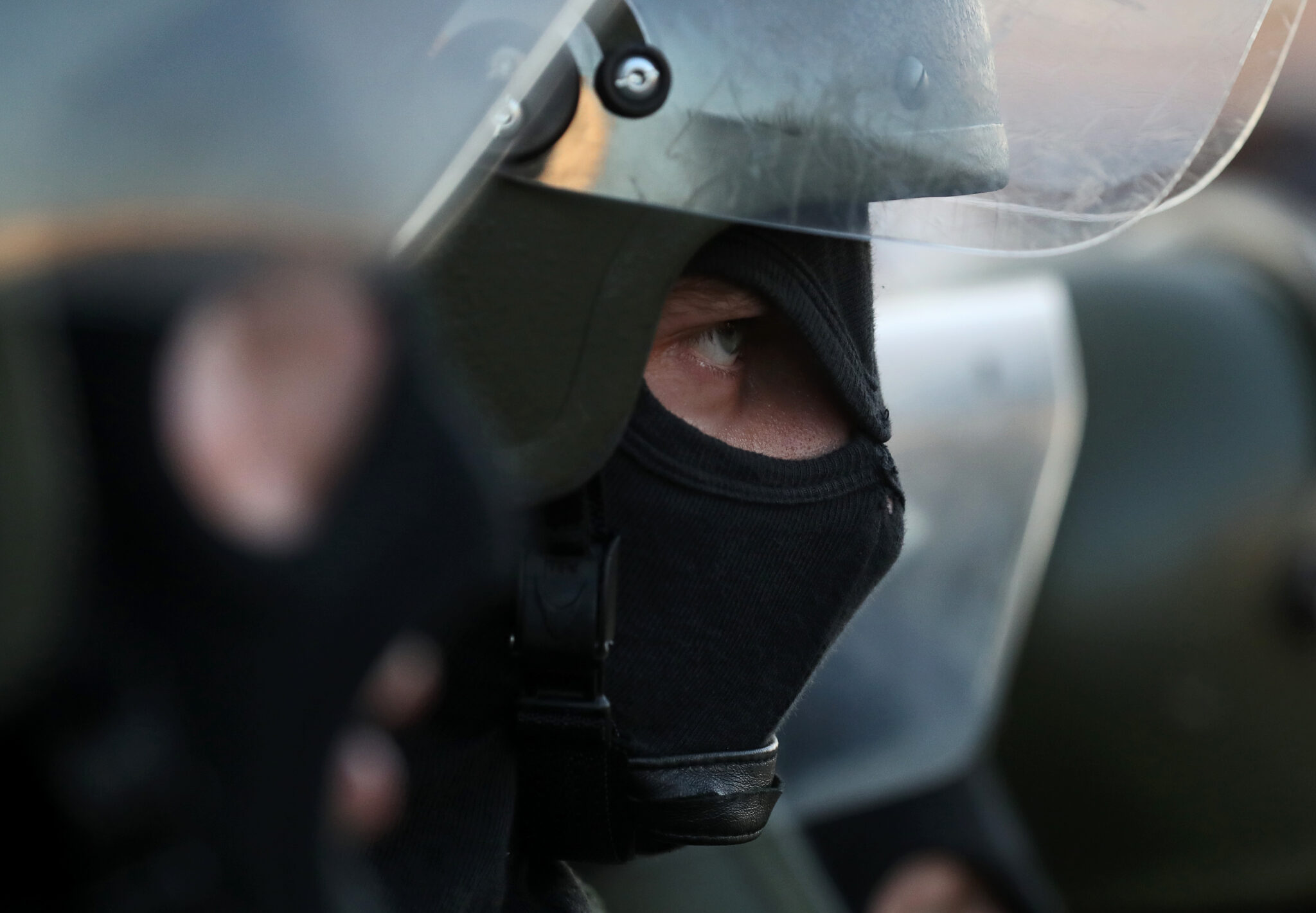 Белорусский омоновец. Фото Valery Sharifulin/TASS/Scanpix/Leta