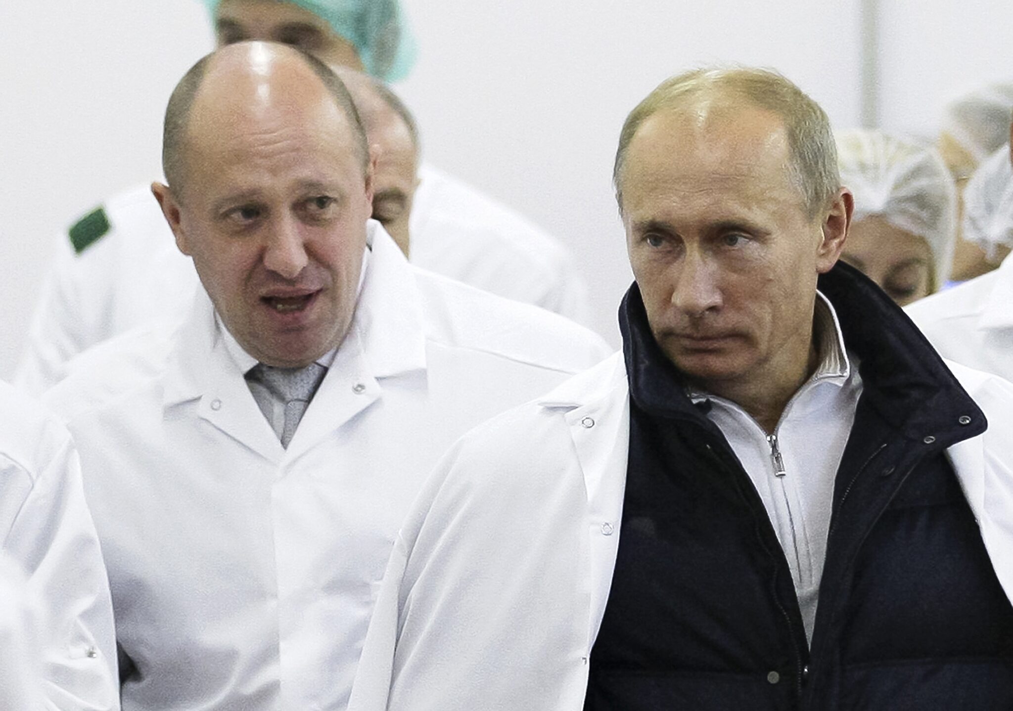 Евгений Пригожин (слева) и Владимир Путин. Фото Alexei Druzhinin / TASS / Scanpix / Leta