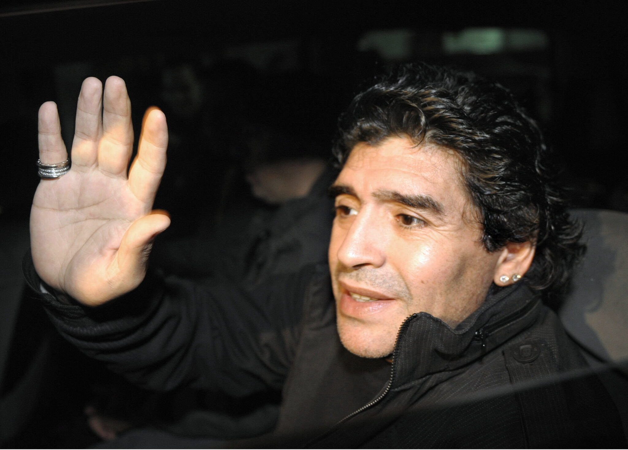 Диего Марадона в 2008 году. Фото AFP PHOTO/JOSEP LAGO/Scanpix/Leta