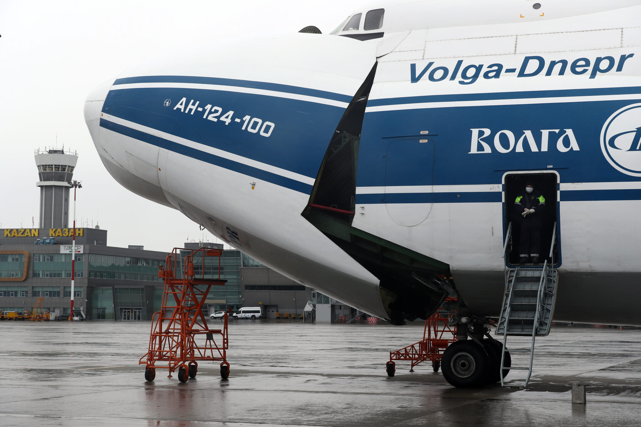 Самолет Ан-124 авиакомпании "Волга-Днепр". Фото Yegor Aleyev / TASS / Scanpix / Leta
