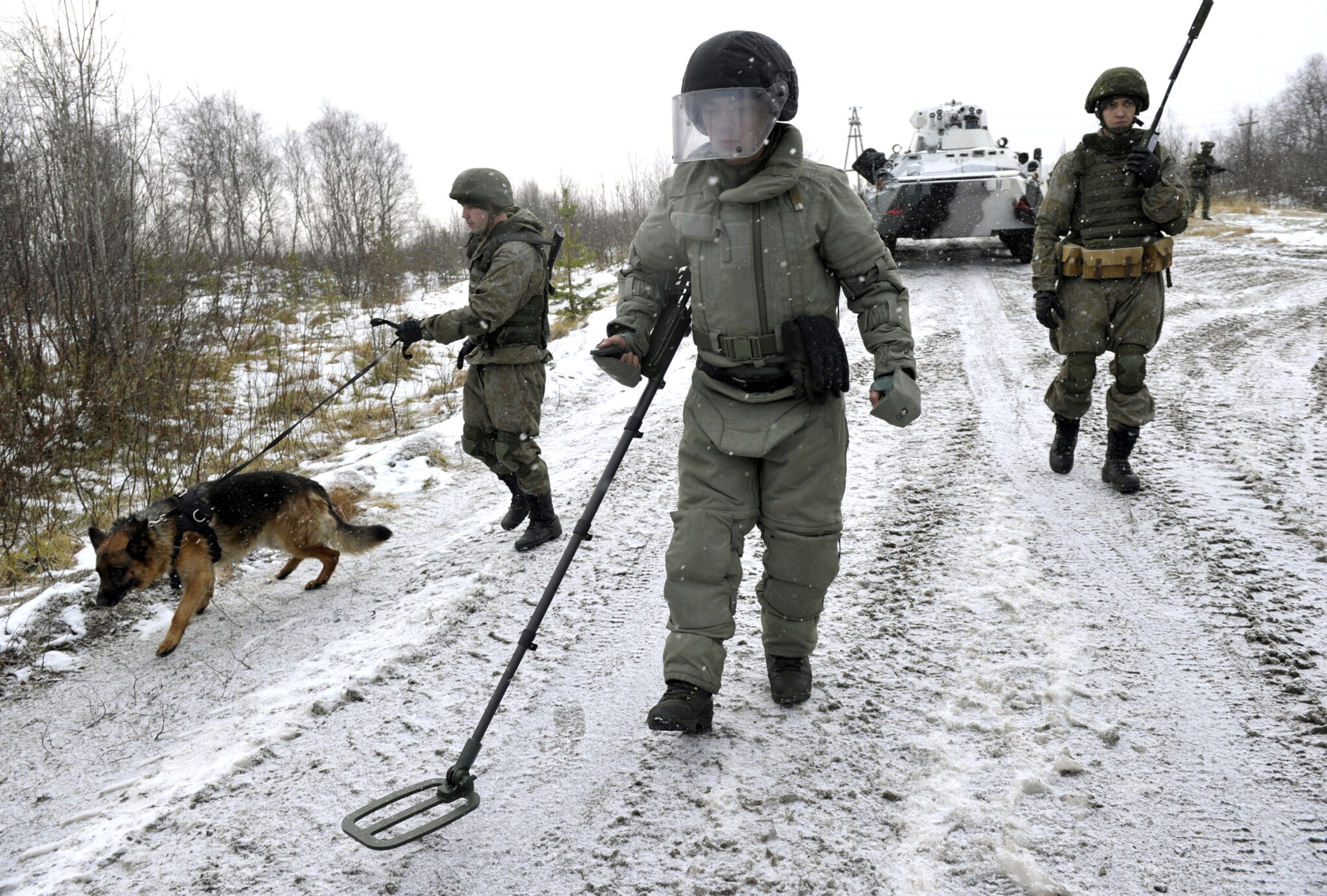 Российские военные на учениях в арктической зоне. Фото Lev Fedoseyev/TASS/Scanpix/Leta 