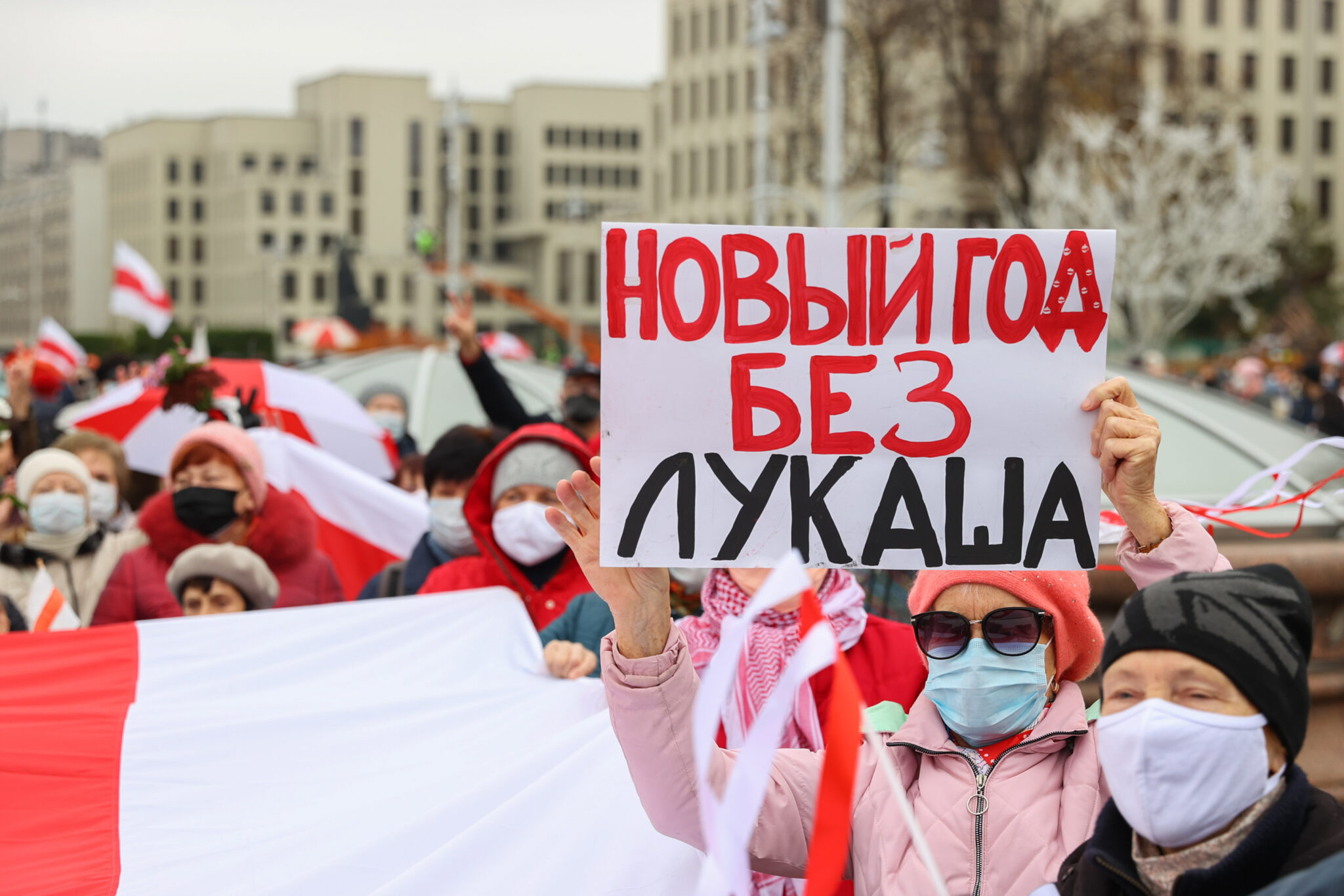 Марш пенсионеров в Минске. Фото TASS / Scanpix / Leta