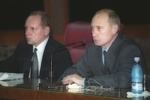 Алексей Громов и Владимир Путин в 200 году. Фото Presidential Press and Information Office/Wikipedia/Scanpix/Leta
