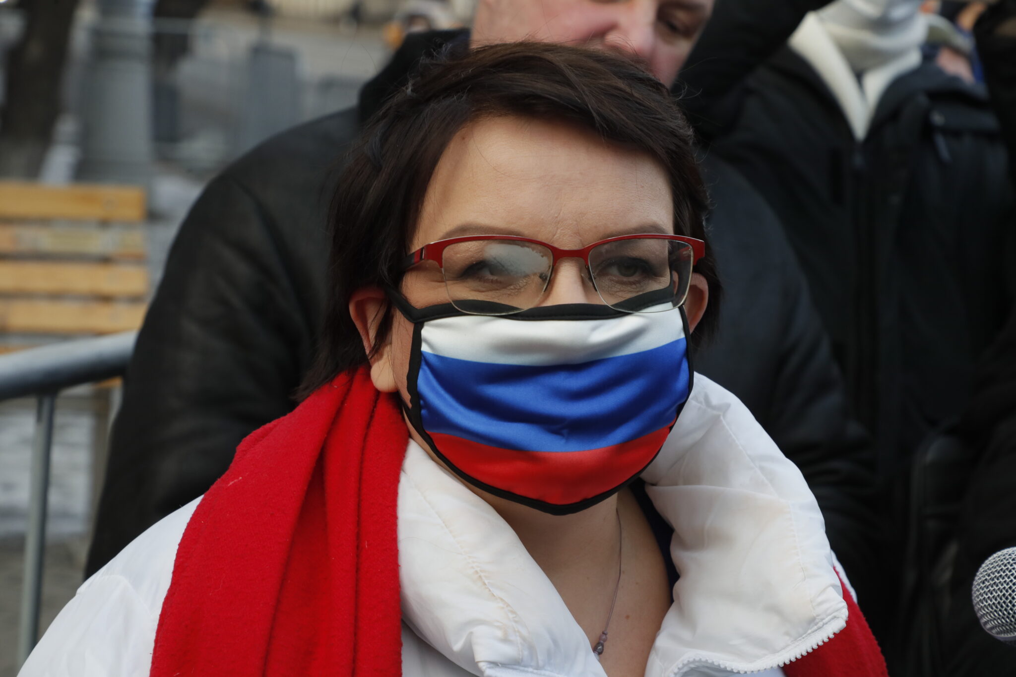 Юлия Галямина перед оглашением приговора. Фото EPA/SERGEI ILNITSKY/Scanpix/Leta
