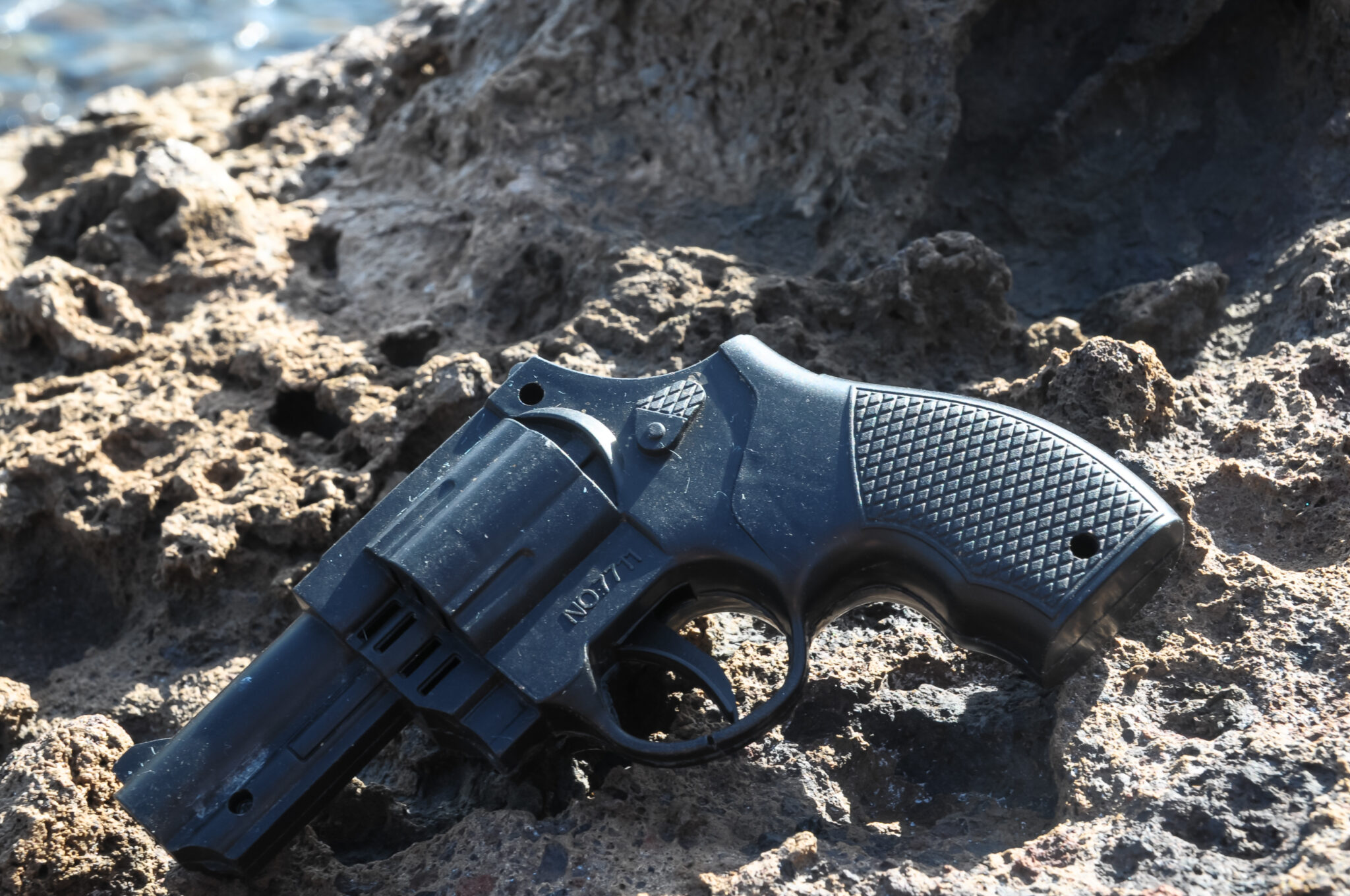 Игрушечный пистолет. Фото Alberto Giacomazzi / TASS / Scanpix / Leta