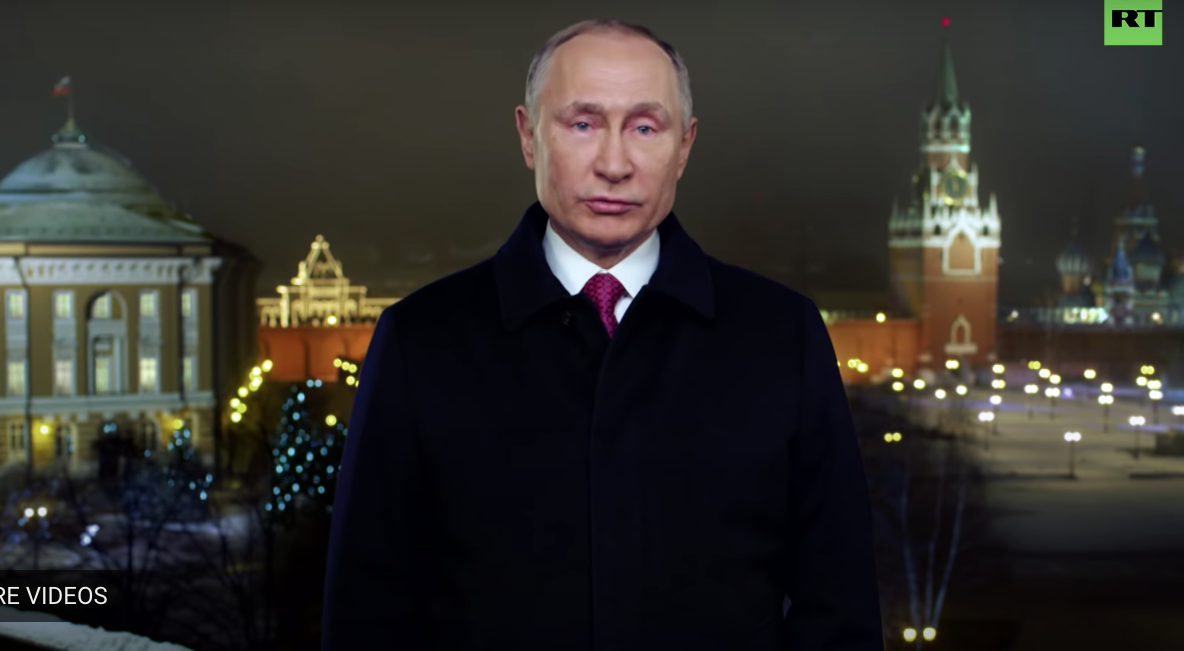 Новогоднее обращение Путина в 2019 году. Скриншот YouTube RT