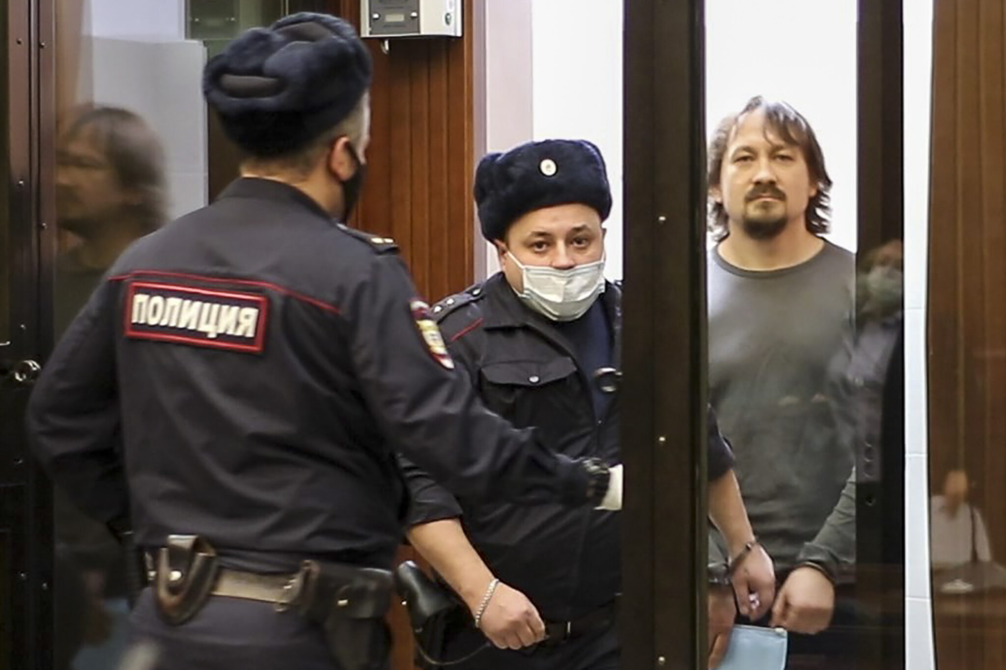 Суд над бывшими полицейскими по делу Ивана Голунова. Фото TASS / Scanpix / Leta