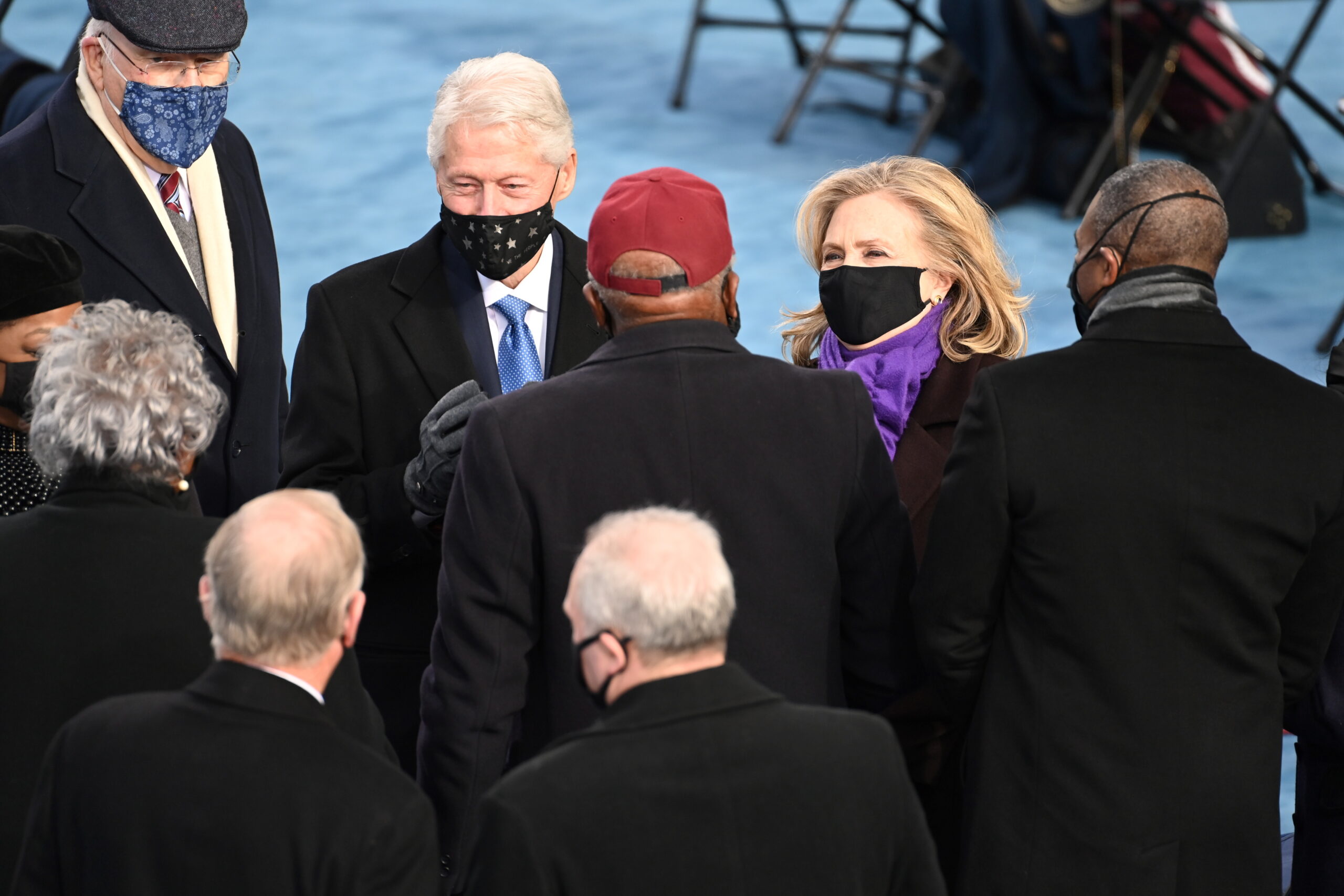 Билл и Хиллиари Клинтон на инаугурации. Фото EPA/SAUL LOEB / POOL/Scanpix/Leta