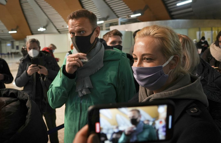 Алексей и Юлия Навальные. Фото AP / Scanpix / Leta