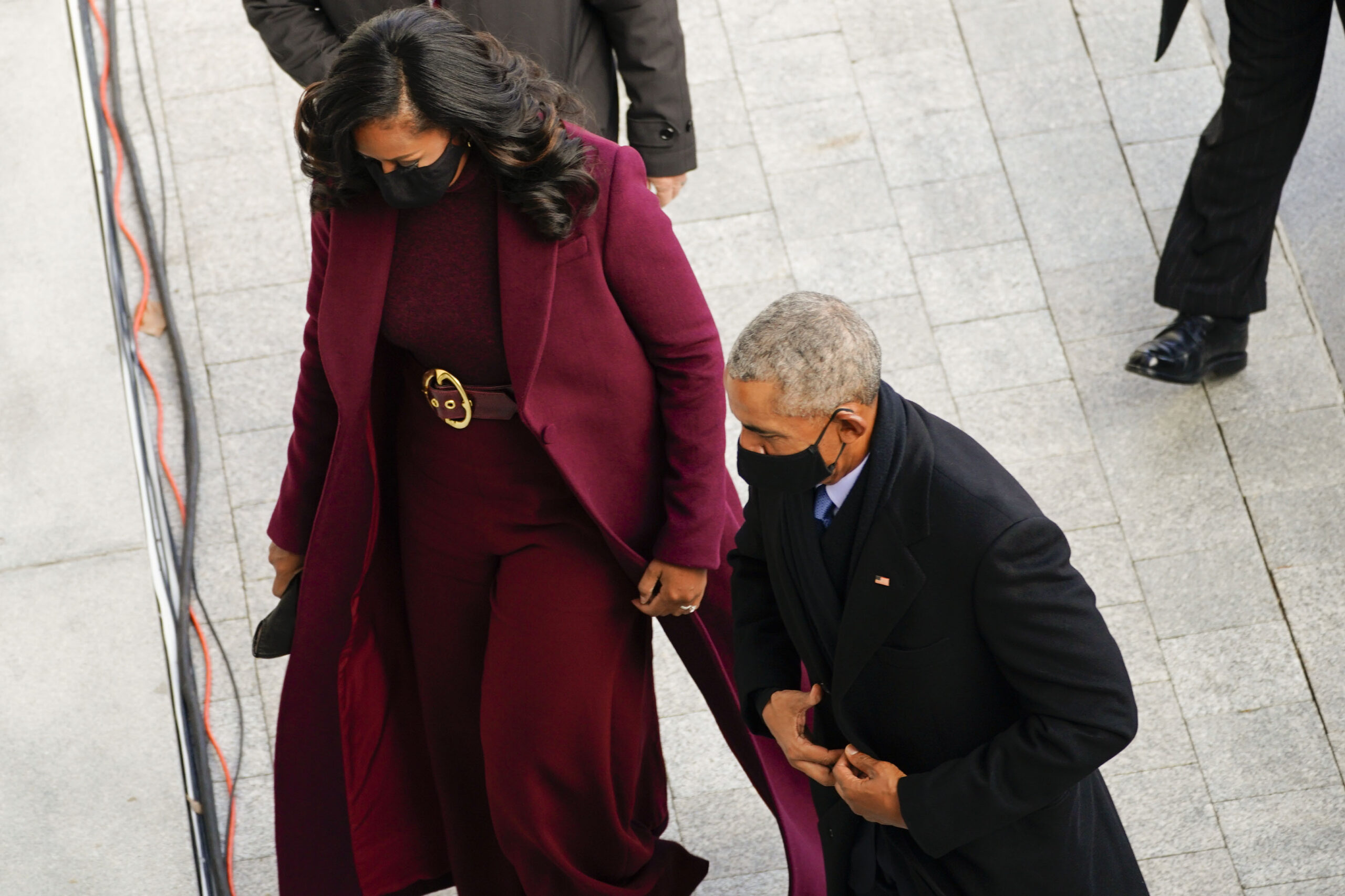 Мишель и Барак Обама прибыли на церемонию инаугурации. Фото Melina Mara/The Washington Post via AP, Pool/Scanpix/Leta