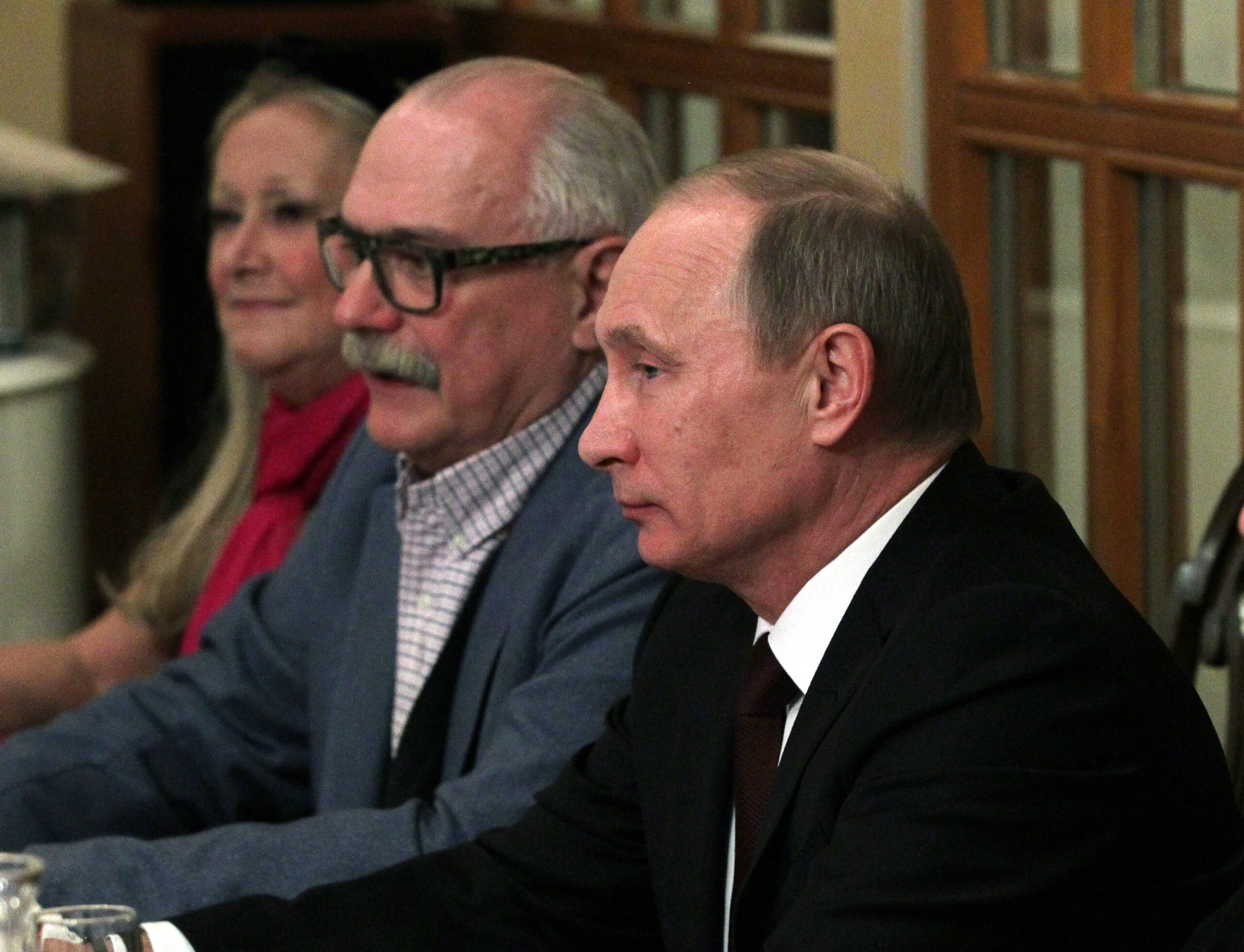 Никита Михалков и Владмир Путин. Фото TAR-TASS / Mikhail Klimentyev/Scanpix/Leta
