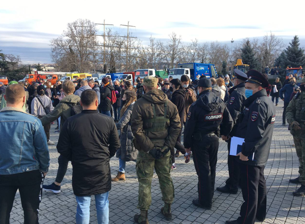 Акция протеста в Севастополе. Фото Telegram-канал Крым как Крым