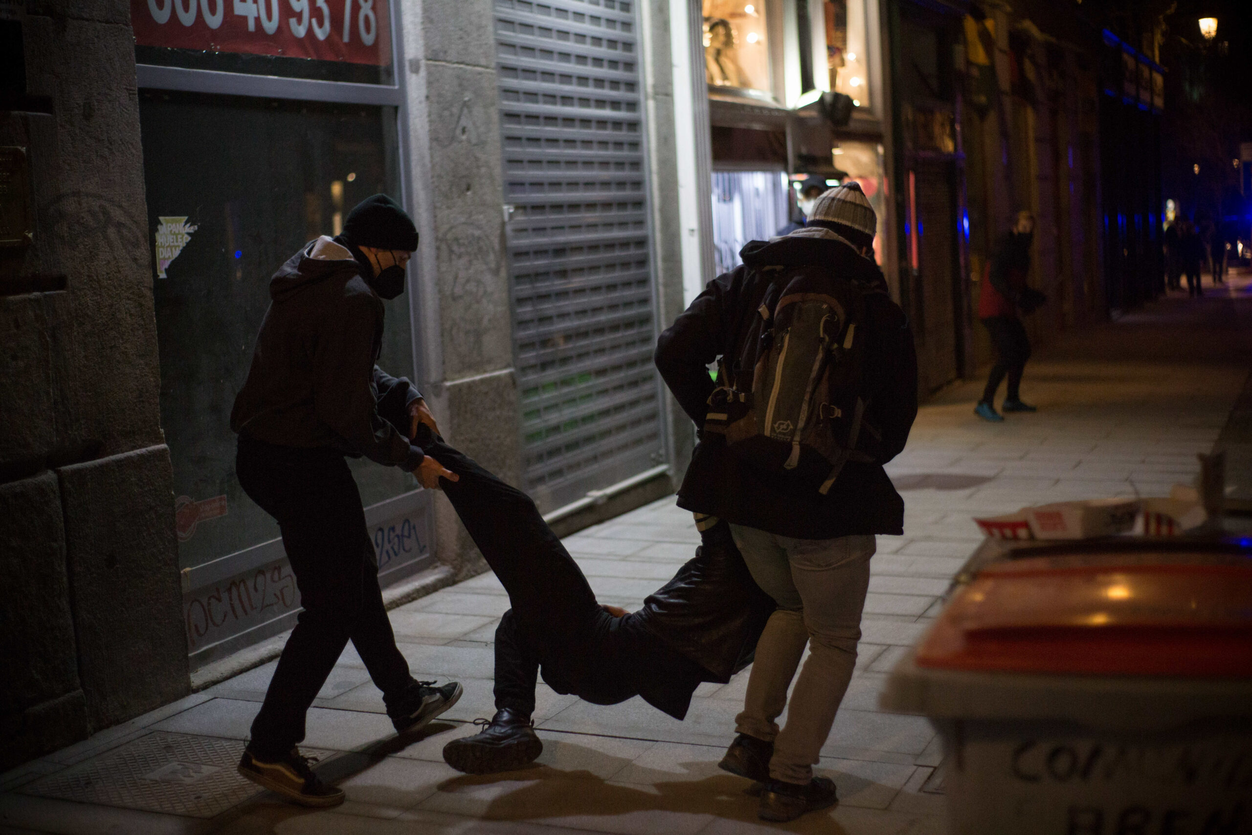 Задержания в Мадриде. Фото Fer Capdepon Arroyo/Pacific Press via ZUMA Wire)/Scanpix/Leta