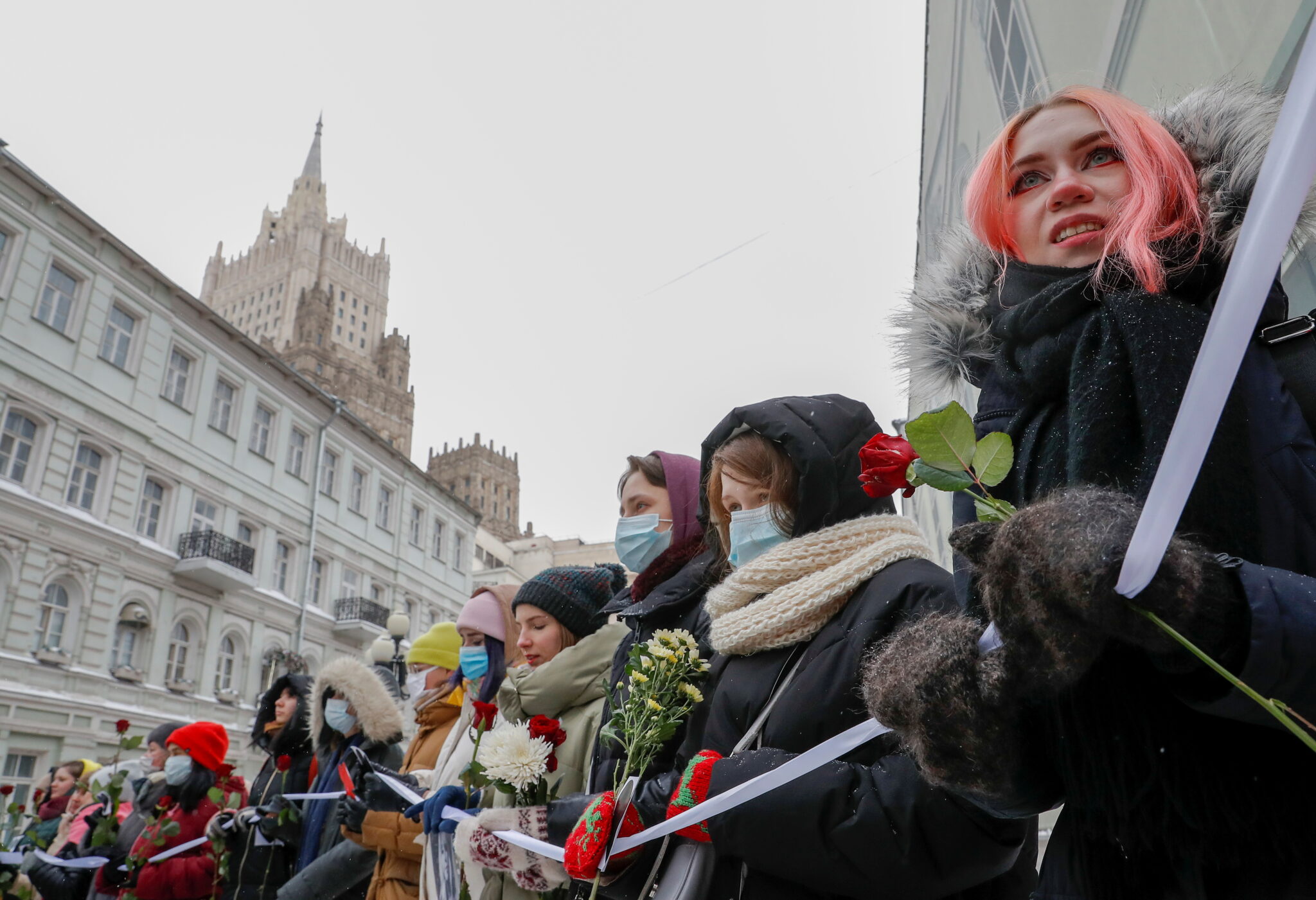 Цепь солидарности с политзаключенными в Москве, Фото REUTERS/Evgenia Novozhenina/Scanpix/Leta