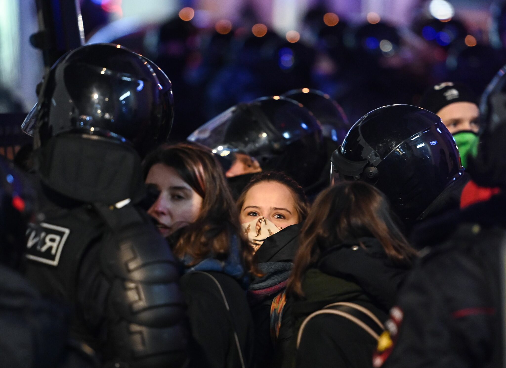 Задержания в Москве на акции протеста после вынесения приговора Навальному. Фото Kirill KUDRYAVTSEV / AFP/Scanpix/Leta