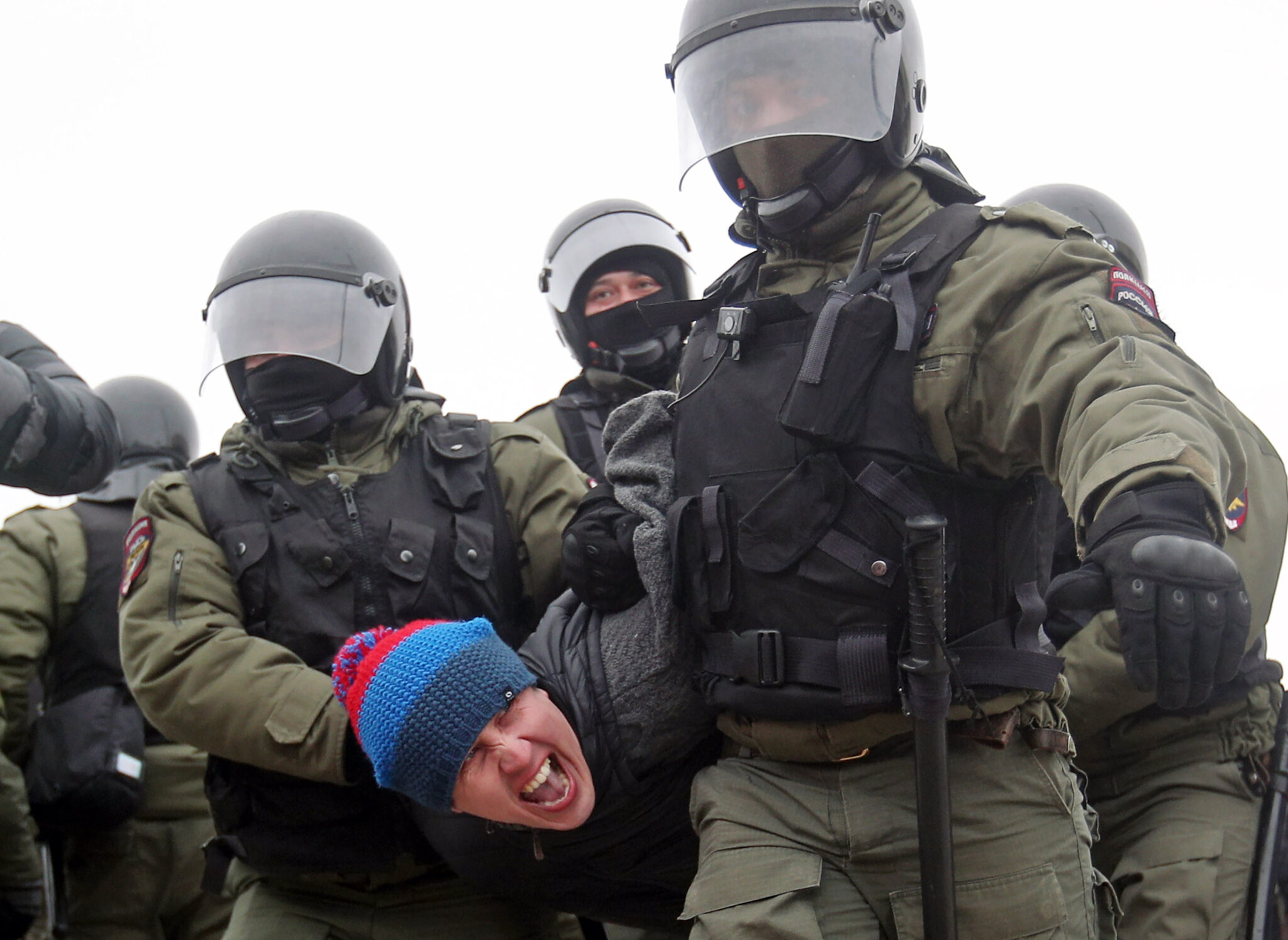 Задержания на акции в поддержку Навального. Фото Yegor Aleyev/TASS/Scanpix/Leta