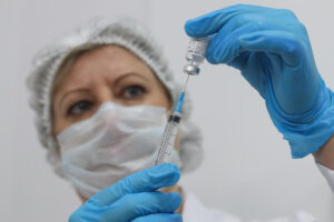 Вакцинация от коронавируса в Москве. Фото Stanislav Krasilnikov/TASS/Scanpix/Leta