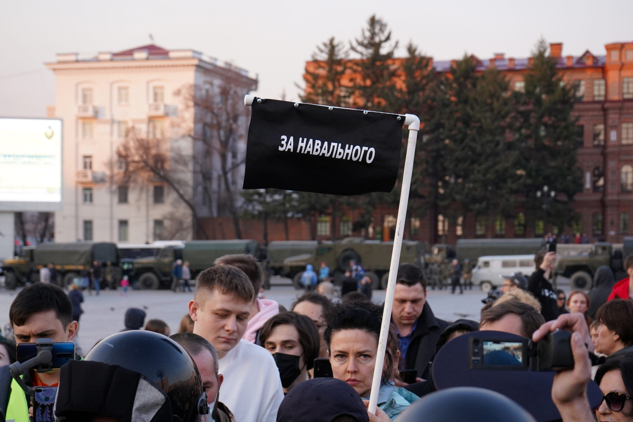 Акция в поддержку Навального в Хабаровске. Фото  Denis Dmitriyev/TASS/Scanpix/Leta