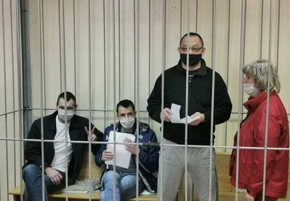 Осужденные сторонники Светланы Тихановской. Фото пресс-службы Генеральной прокуратуры РБ