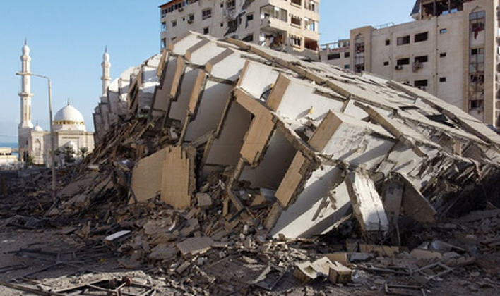 Разрушения на территории сектора Газа в результате авиаударов Израиля. Фото REUTERS/Scanpix/Leta