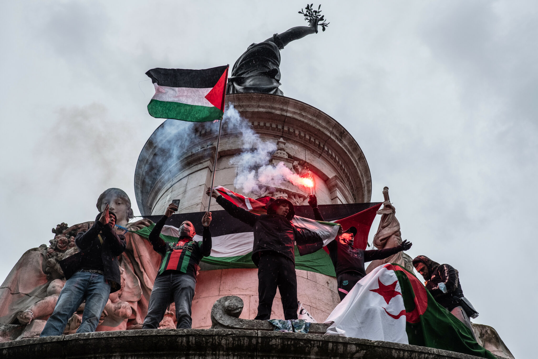 Акция в поддержку Палестины в Париже. Фото  Sadak Souici/Le Pictorium Agency via ZUMA Press/Scanpix/Leta
