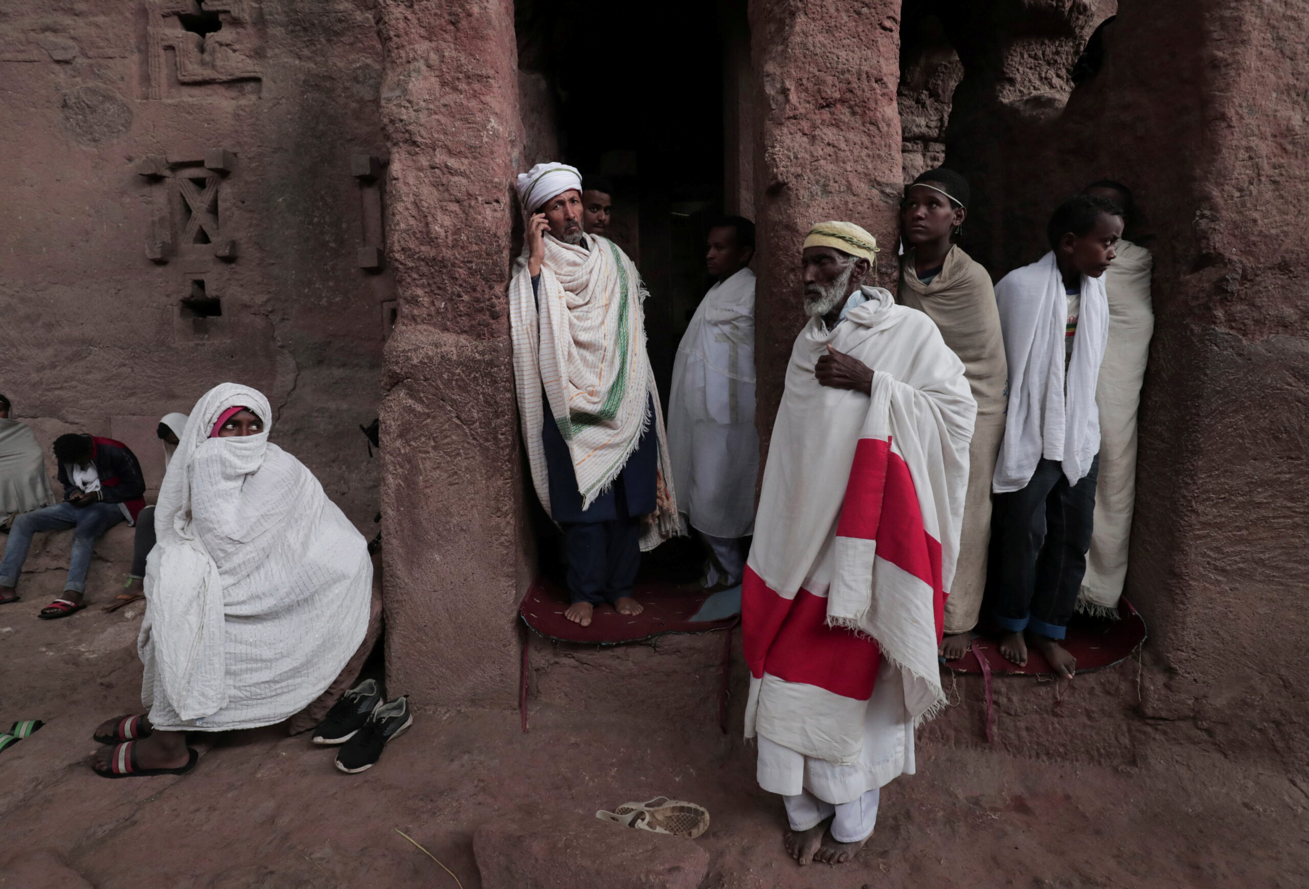 Эфиопские православные паломники на праздновании Пасхи в церкви Святой Марии. Фото TIKSA NEGERI / TASS / Scanpix / Leta
