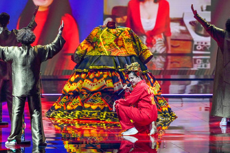 Выступление певицы Манижи в полуфинале «Евровидения» в 2021 году. Фото ЕРА/Scanpix/Leta