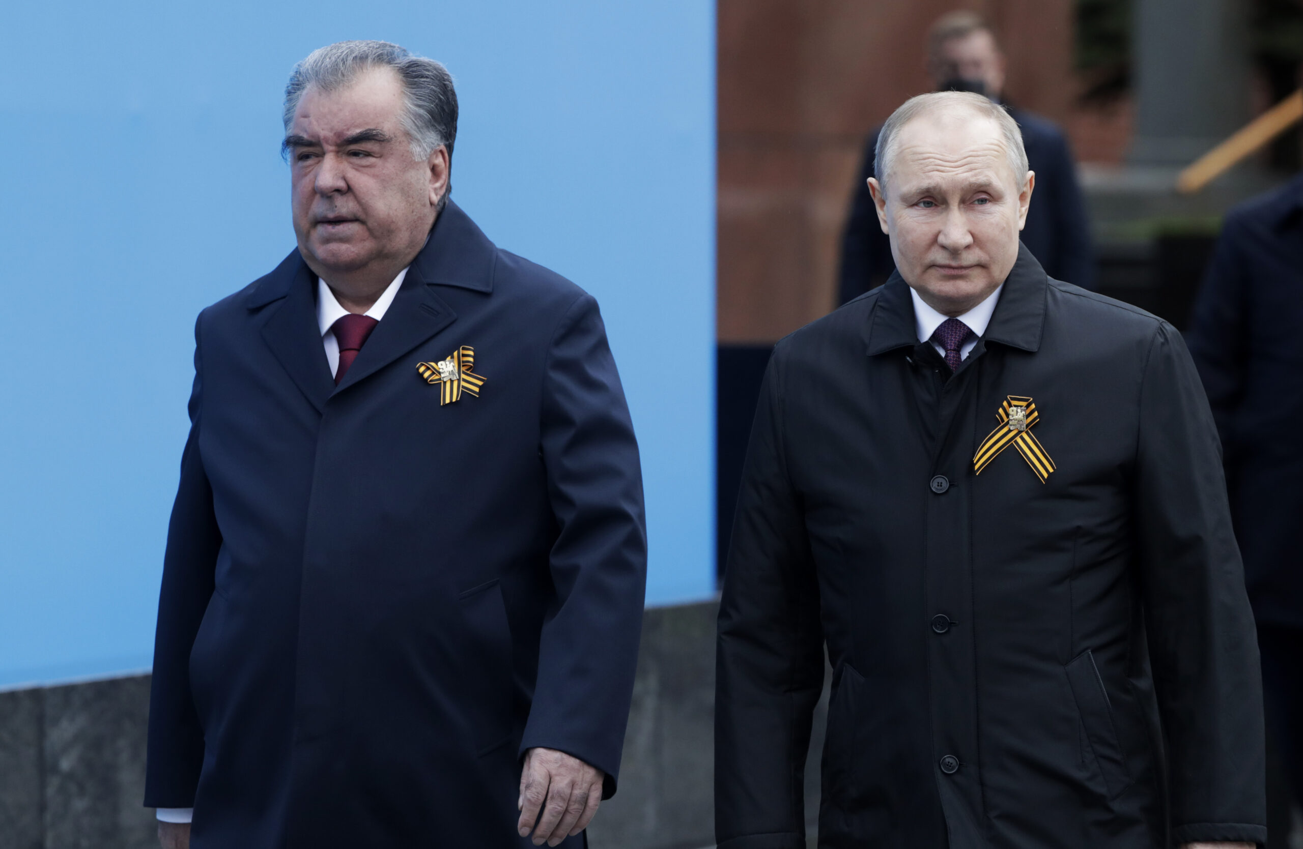 Президент Таджикистана Эмомали Рахмон и Владимир Путин. Фото Mikhail Metzel / TASS / Scanpix / Leta