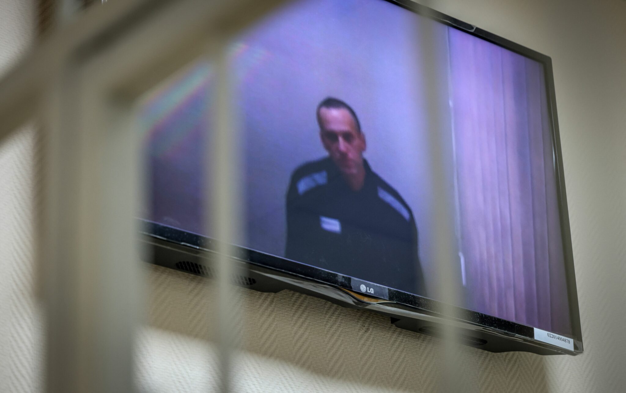Алексей Навальный на заседании суда по видеосвязи из колонии. Фото Dimitar DILKOFF / AFP/Scanpix/Leta
