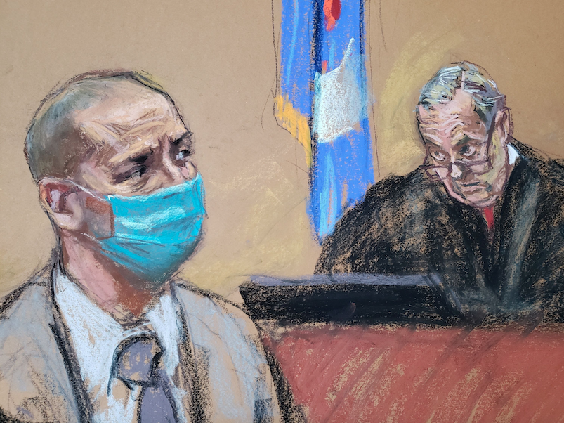 Дерек Шовин на вынесении приговора, Фото REUTERS/Jane Rosenberg/Scanpix/Leta