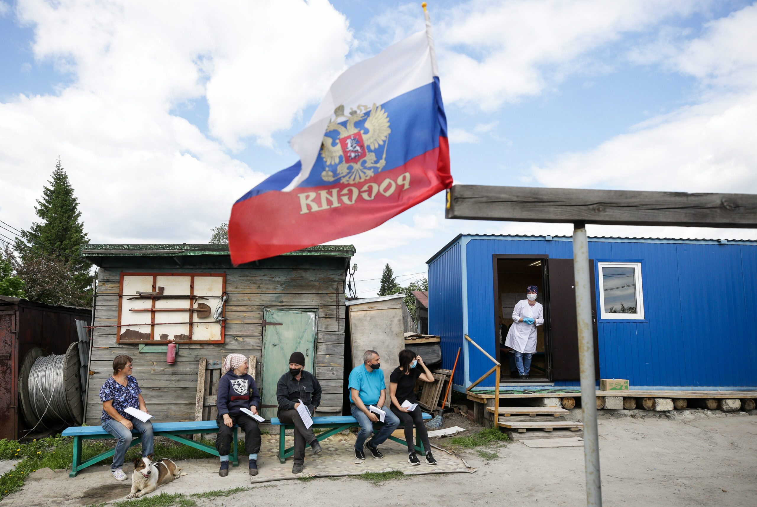 Пункт вакцинации в Новосибирске. Фото Kirill Kukhmar / TASS / Scanpix / Leta