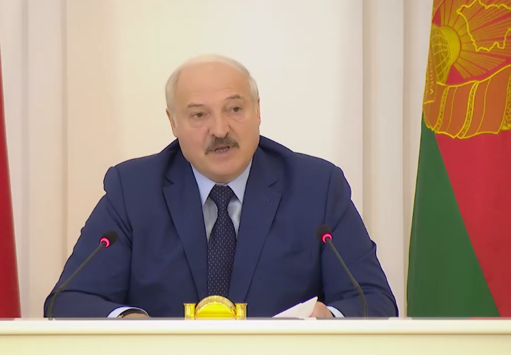 Александр Лукашенко. Кадр видео телеграм-канала «Пул первого»