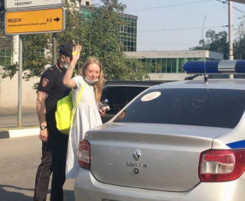 Задержание Анны Кузьминых. Фото из Instagram Анны Кузьминых