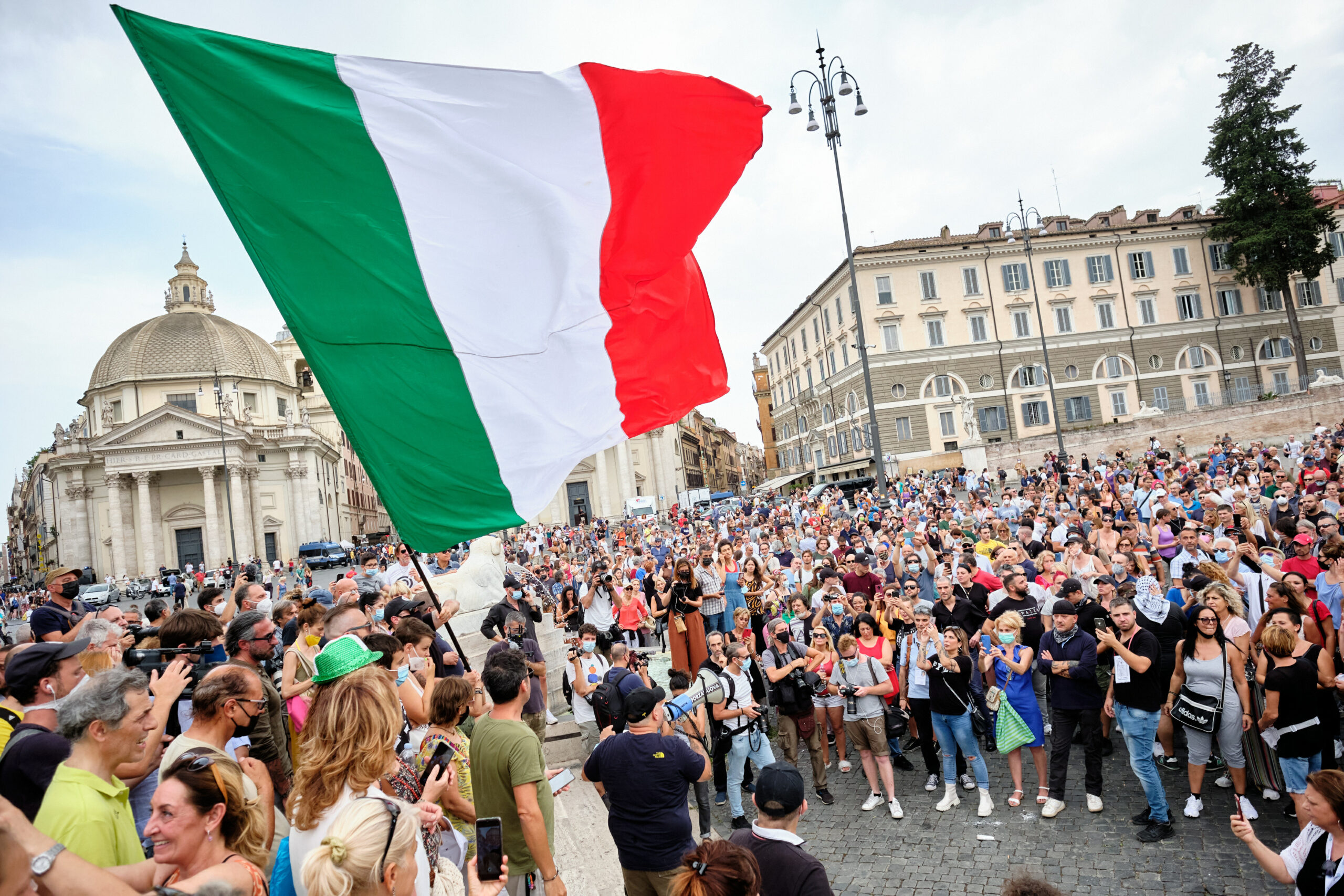 Акция протеста в центре Рима. Фото Mauro Scrobogna/LaPresse via ZUMA Press/Scanpix/Leta