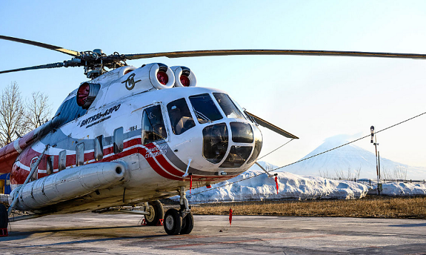 Вертолет Ми-8 авиакомпании «Витязь-Аэро». Фото пресс-службы авиакомпании