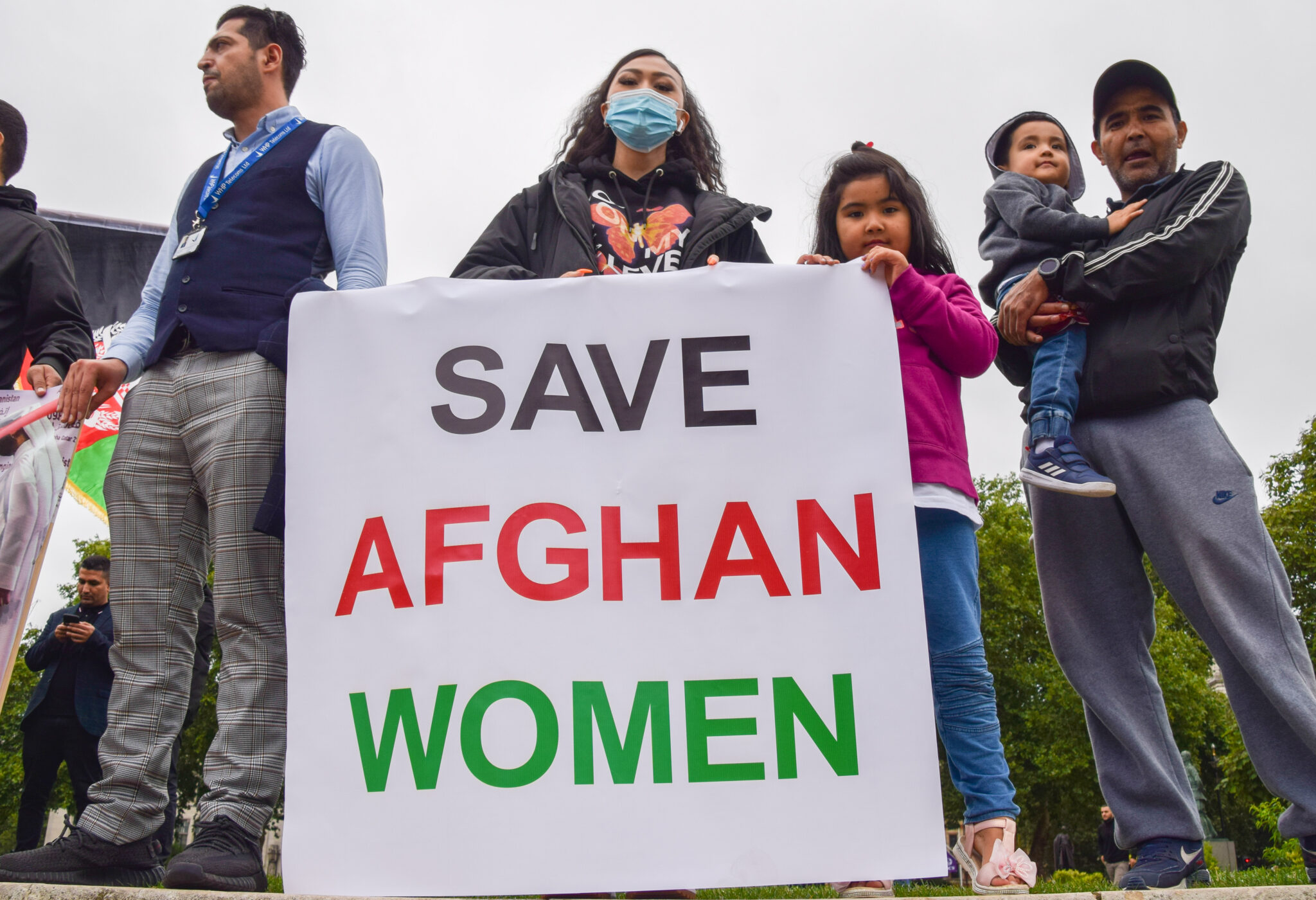 Акция в поддержку женщин Афганистана в Лондоне. Фото  Vuk Valcic/SOPA Images via ZUMA Press Wire/Scanpix/Leta