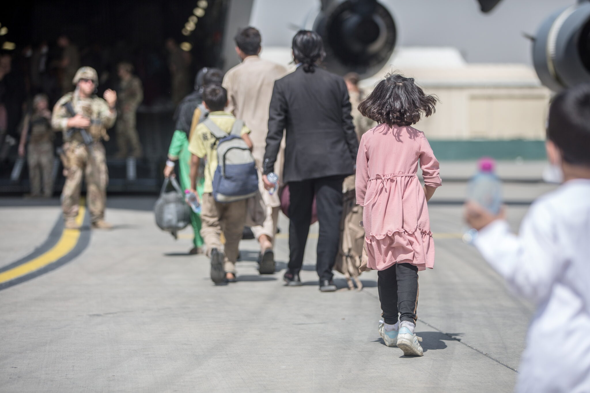 Эвакуация в аэропорту Кабула. Фото US MARINES / TASS / Scanpix / Leta