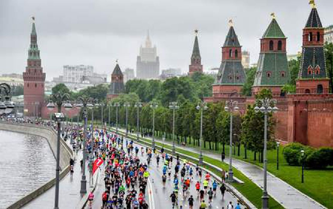 Московский марафон. Фото AFP/Scanpix/LETA