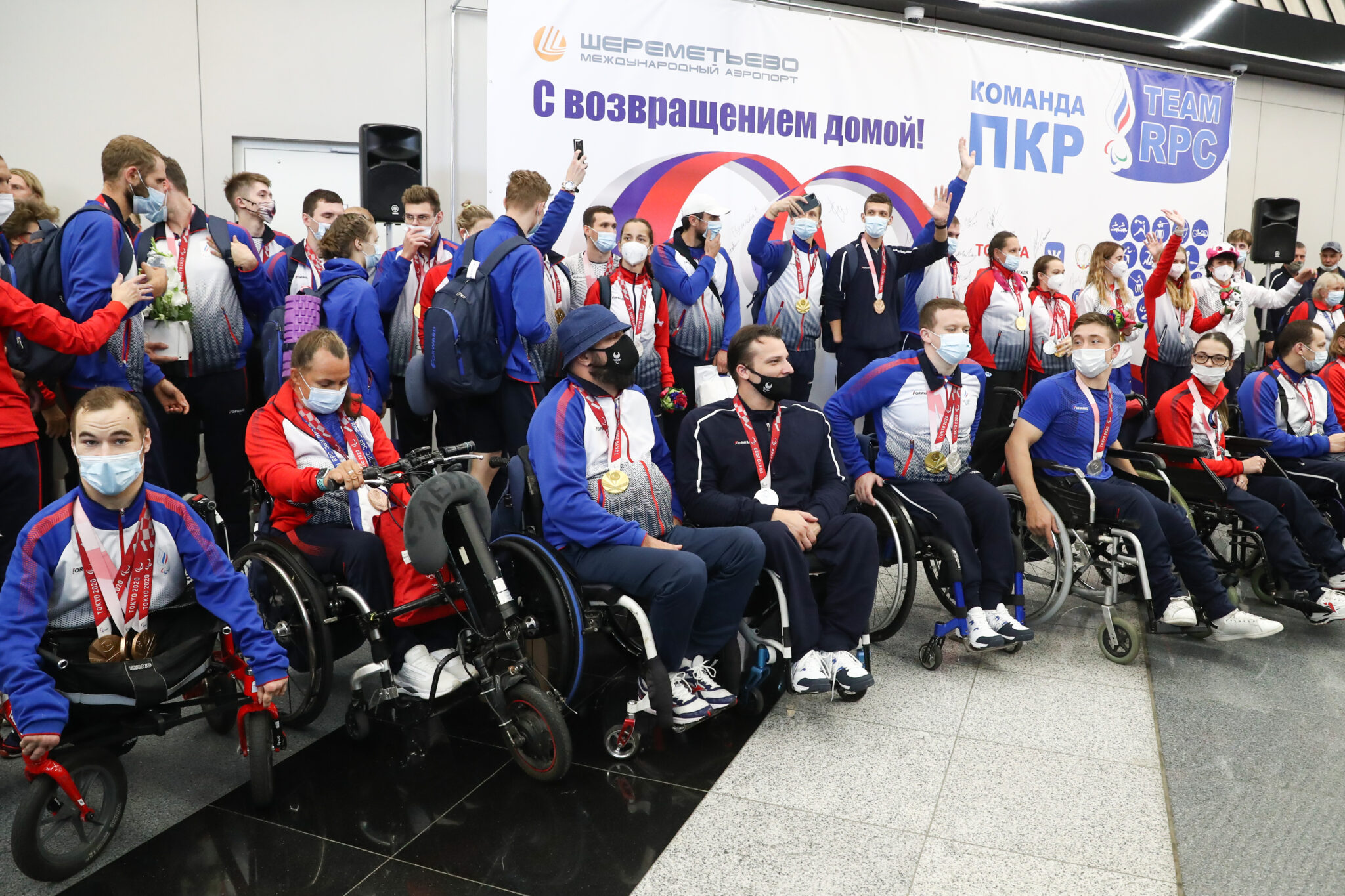 Встреча паоалимпийцев в Шереметьево. Фото Stanislav Krasilnikov/TASS/Scanpix/Leta