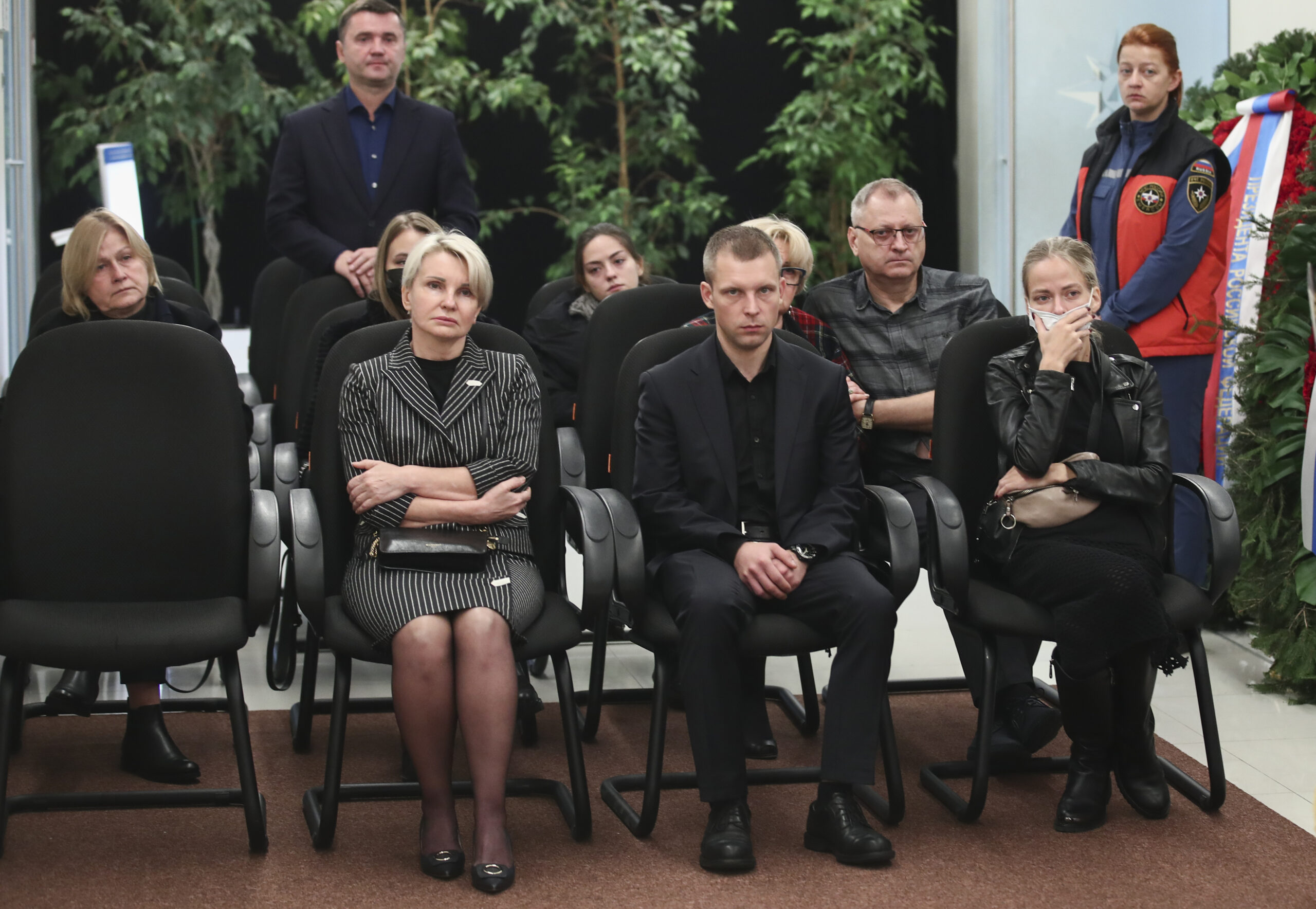 Семья погибшего министра. Фото Valery Sharifulin / TASS / Scanpix / Leta