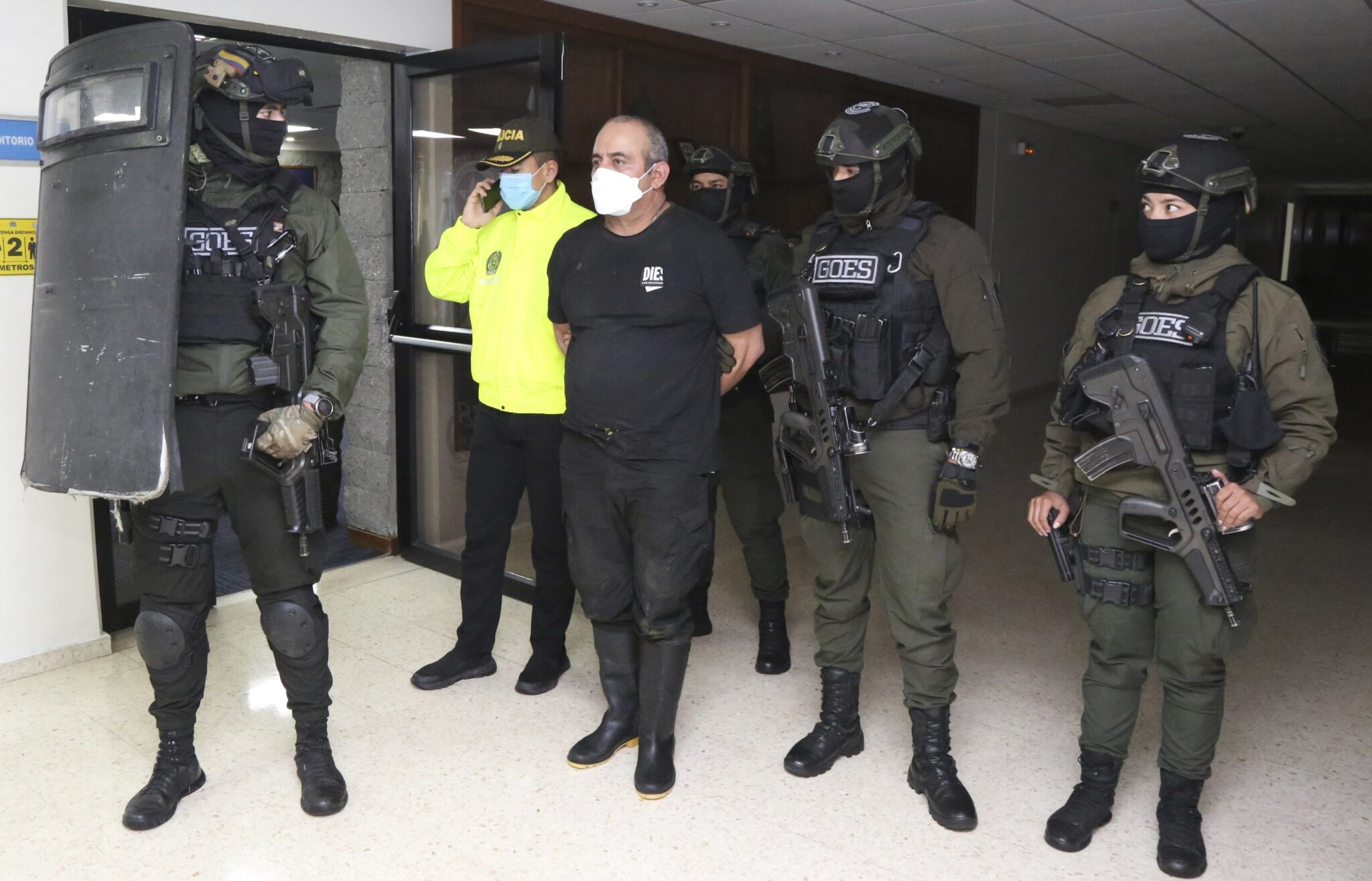 Задержание Отониеля. Фото Colombia Police Press Office via AP/Scanpix/Leta