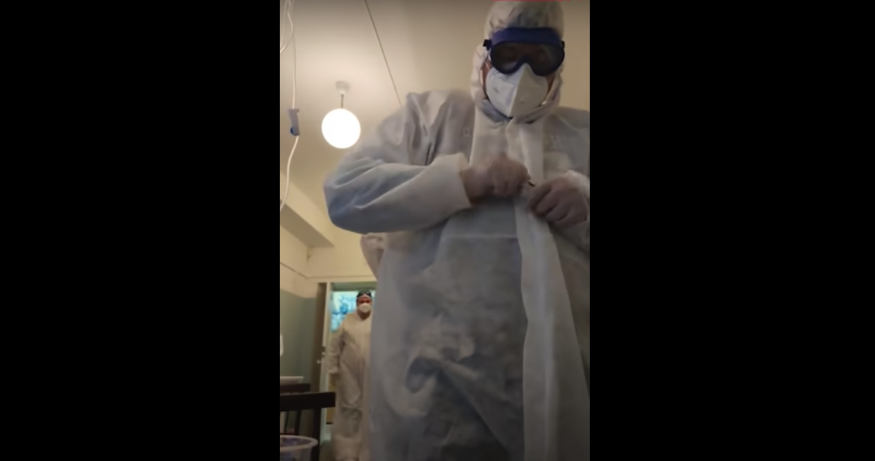Житель Томска заснял происходящее в больнице на видео. Скриншот видео YouTube   Агентство новостей ТВ2