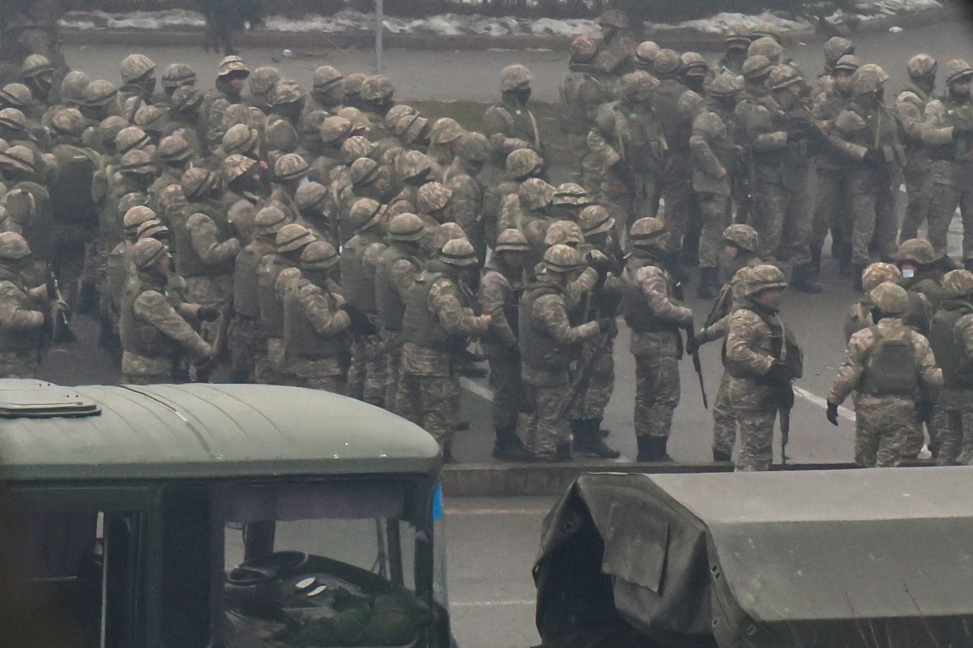 Силовая операция в центре Алматы 6 января. ФотоValery Sharifulin/TASS/Scanpix/Leta