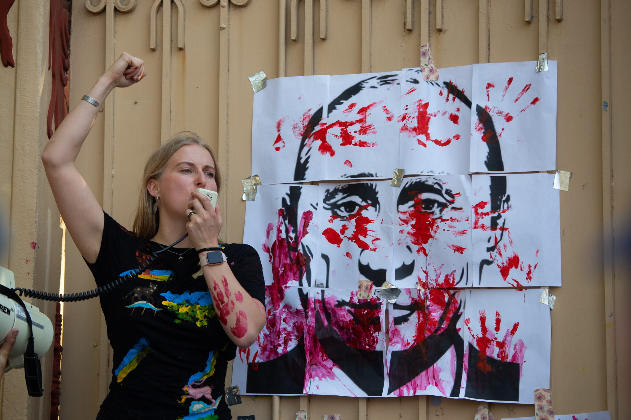 Акция протеста в Мексике против российского вторжения в Украину. Фото  EPA/Isaac Esquivel/Scanpix/Leta