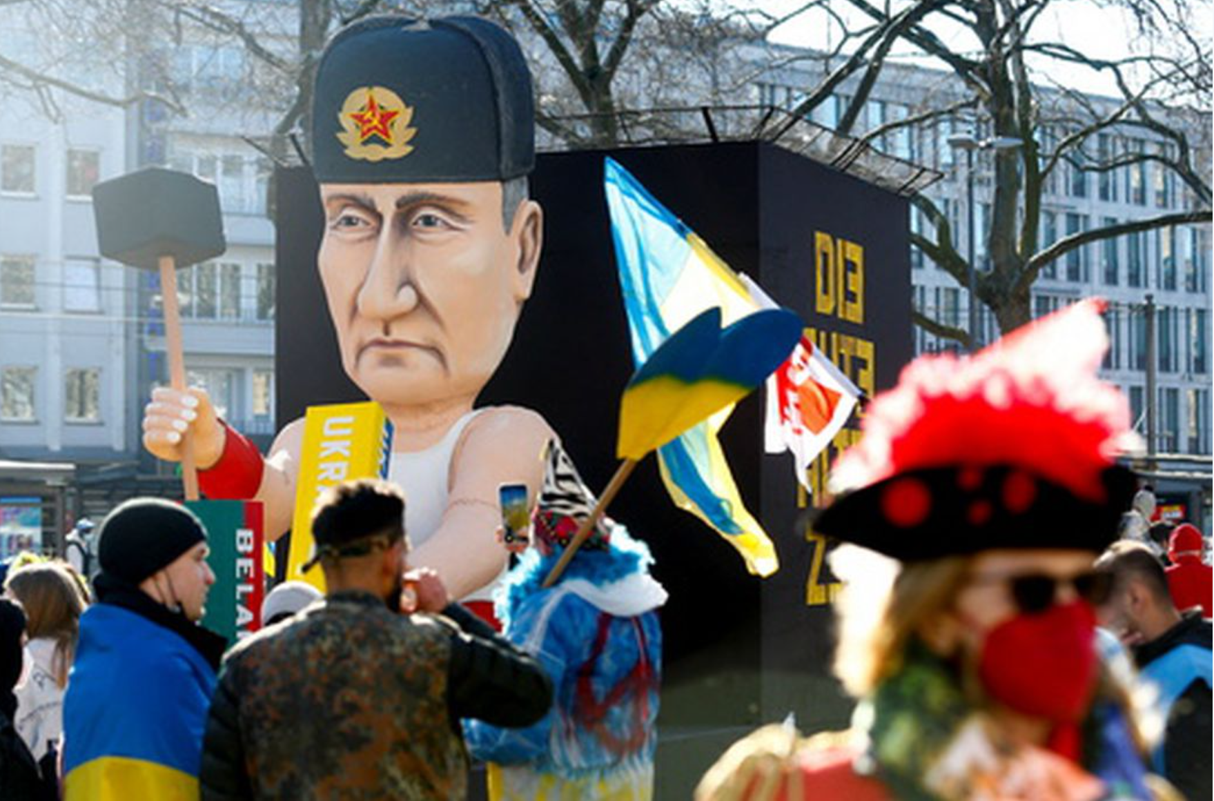 Фигура Путина на Кельнском карнавале. Фото THILO SCHMUELGEN / TASS / Scanpix / Leta