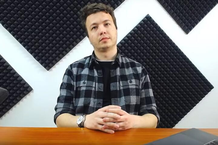 Роман Протасевич. Скриншот из видео Youtube-канала InfoSpecNaz