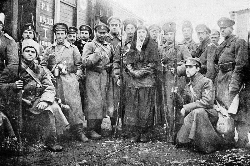Добровольческая армия, основная военная сила Белого движения на юге. Январь 1918 года. Фото Public Domain